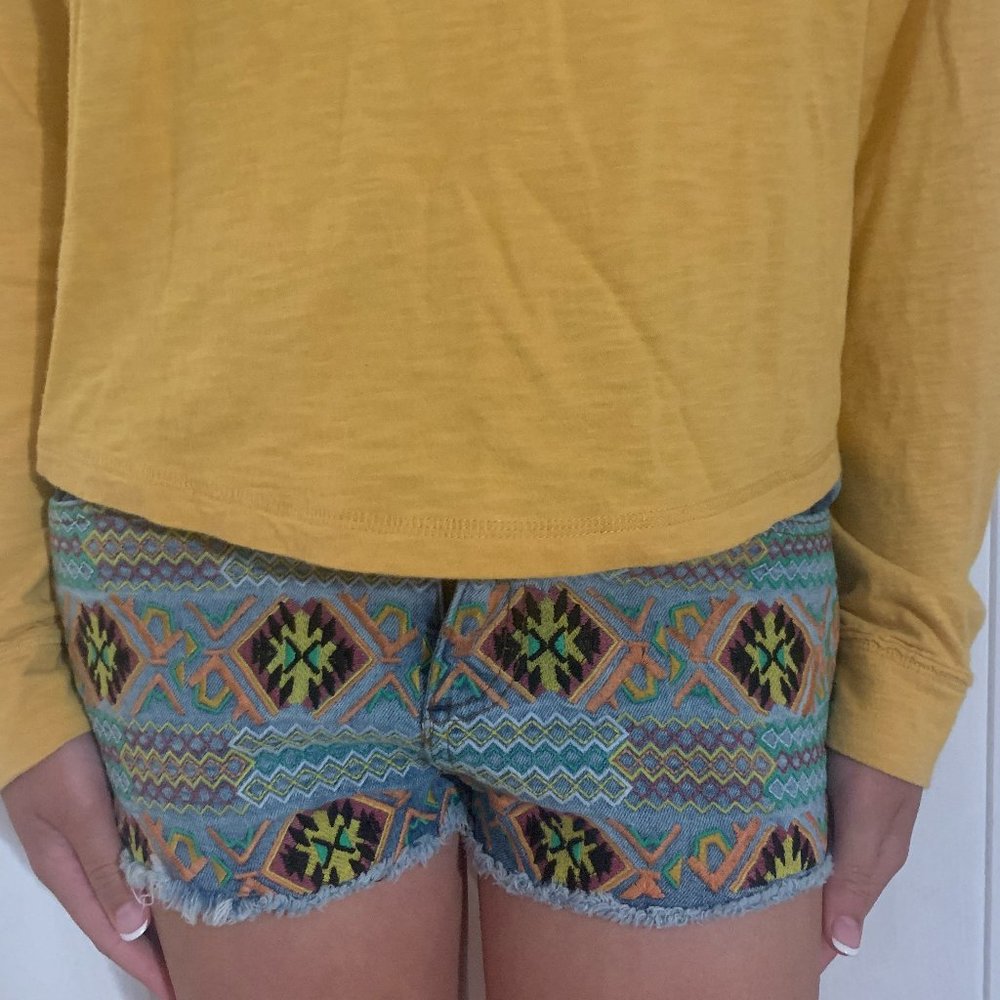SUPER CUTE WOMENS TOPSHOP DENIM SHORTS SZ 25